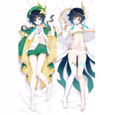 Genshin Impact Dakimakura Venti Body Pillow Case