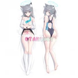 Blue Archive Dakimakura Sunaookami Shiroko Body Pillow Case 07