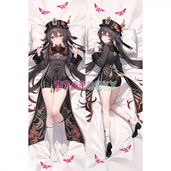 Genshin Impact Dakimakura Hu Tao Walnut Body Pillow Case 30 - Click Image to Close