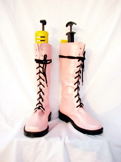 Punk Rock Pink Cosplay Boots