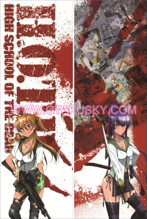 Highschool Of The Dead Saeko Busujima Body Pillow Case 01