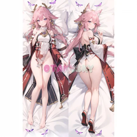 Genshin Impact Dakimakura Yae Miko Body Pillow Case 50