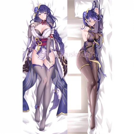 Genshin Impact Dakimakura Baal Raiden Shogun Body Pillow Case 14