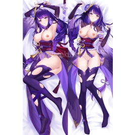 Genshin Impact Dakimakura Baal Raiden Shogun Body Pillow Case 36