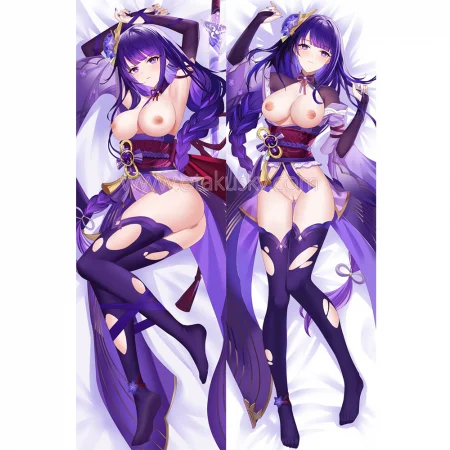 Genshin Impact Dakimakura Baal Raiden Shogun Body Pillow Case 36