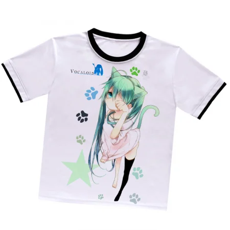 Vocaloid Dakimakura White T-Shirt