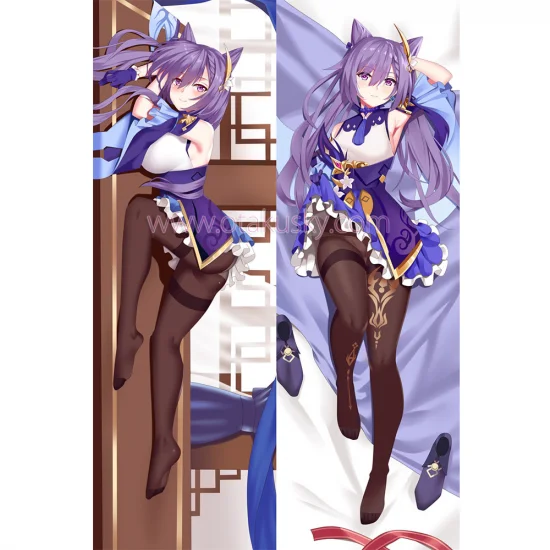 Genshin Impact Dakimakura Keqing Kokusei Body Pillow Case 04 - Click Image to Close