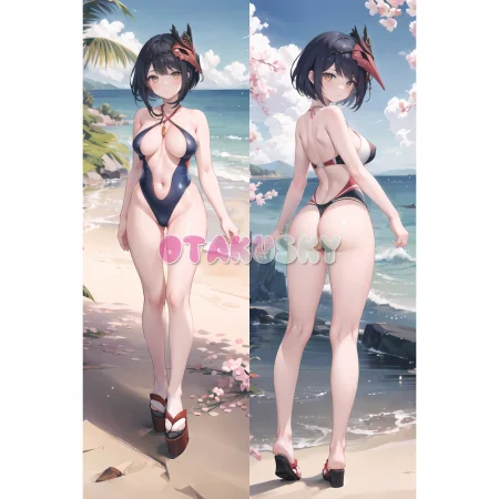 Genshin Impact Dakimakura Kujou Sara Body Pillow Case 14