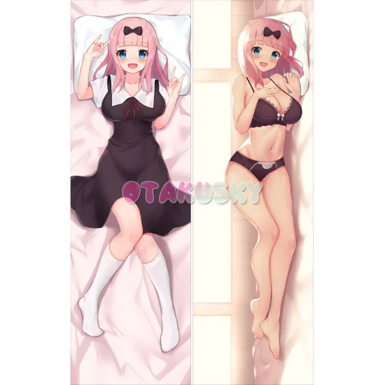 Kaguya-sama Dakimakura Fujiwara Chika Body Pillow Case 18 - Click Image to Close