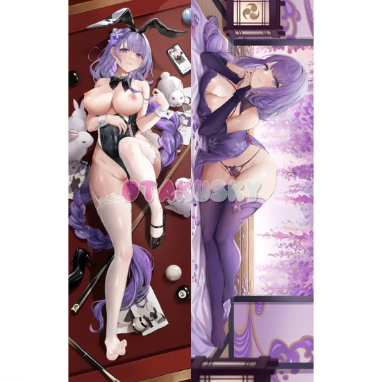 Genshin Impact Dakimakura Baal Raiden Shogun Body Pillow Case 56 - Click Image to Close