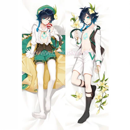 Genshin Impact Dakimakura Venti Body Pillow Case 07