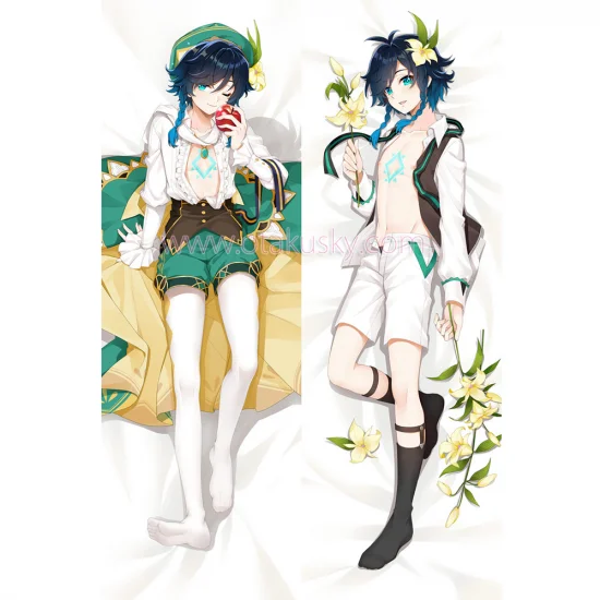 Genshin Impact Dakimakura Venti Body Pillow Case 07 - Click Image to Close