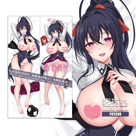 High School DXD Dakimakura Akeno Himejima Body Pillow Case 11