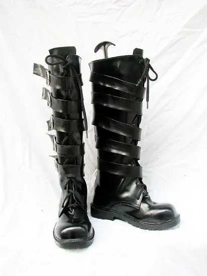 Black Cosplay Boots 02 - Click Image to Close