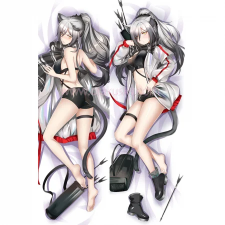 Arknights Dakimakura Schwarz Body Pillow Case