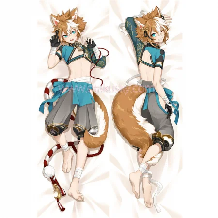 Genshin Impact Dakimakura Gorou Body Pillow Case