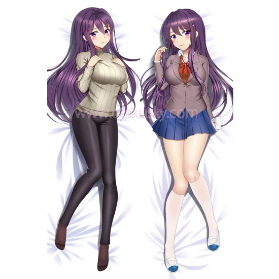 Doki Doki Literature Club! Dakimakura Monika Body Pillow Case 04 - Click Image to Close