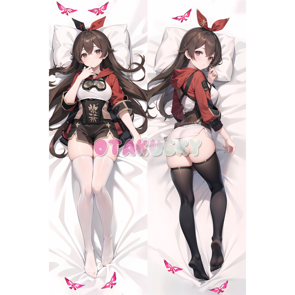 Genshin Impact Dakimakura Amber Body Pillow Case 04