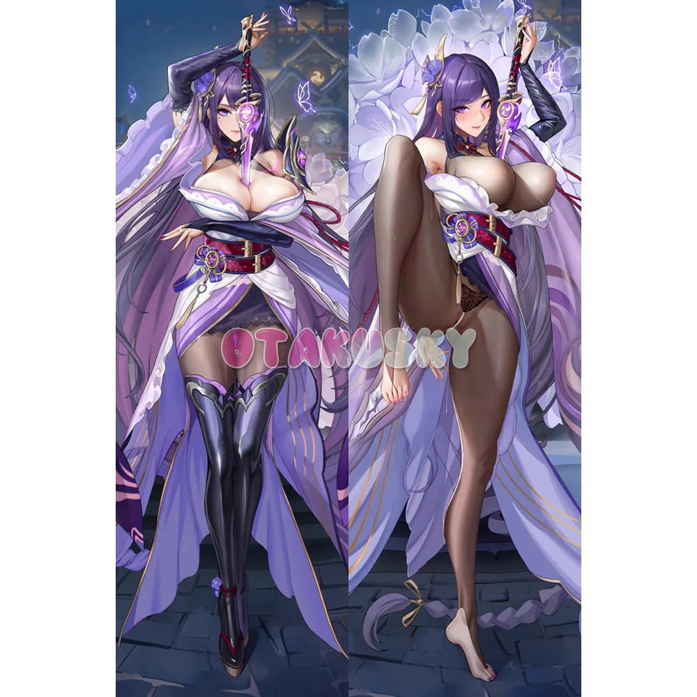 Genshin Impact Dakimakura Baal Raiden Shogun Body Pillow Case 59