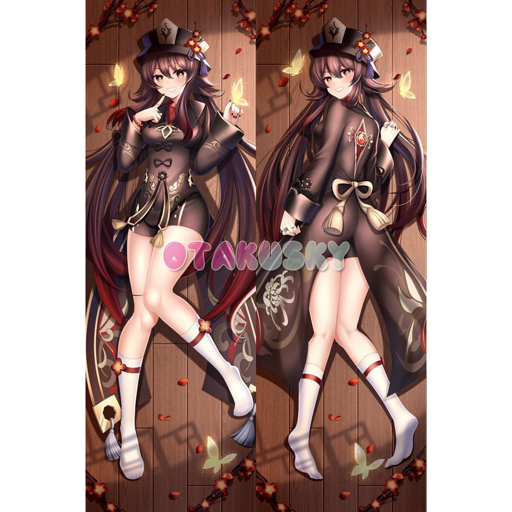 Genshin Impact Dakimakura Hu Tao Walnut Body Pillow Case 25