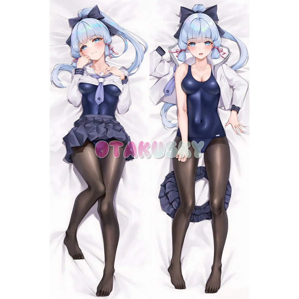 Genshin Impact Dakimakura Kamisato Ayaka Body Pillow Case 48