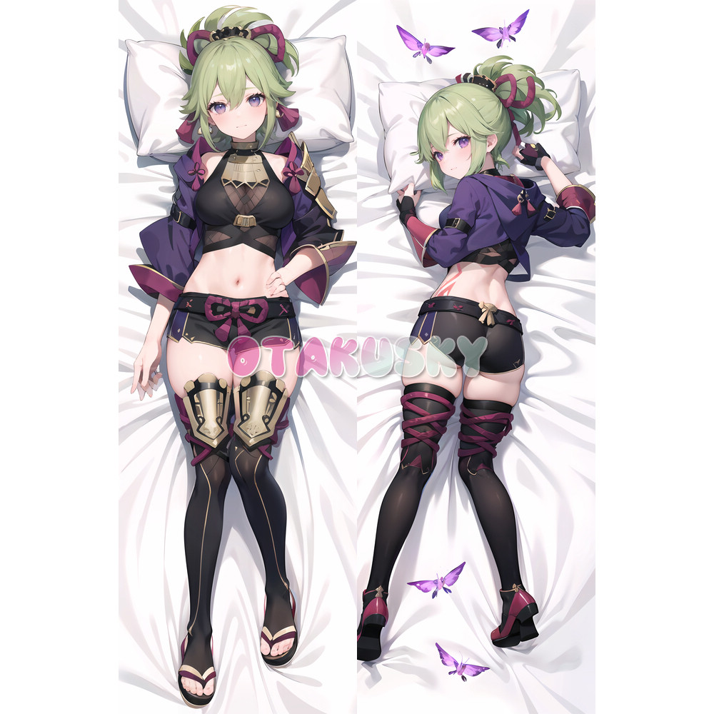 Genshin Impact Dakimakura Kuki Shinobu Body Pillow Case 10