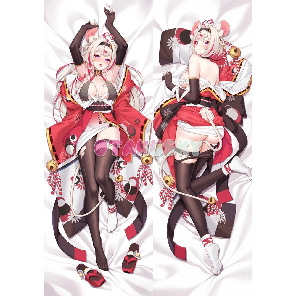 Virtual YouTuber Dakimakura Nakiri Ayame Body Pillow Case 11