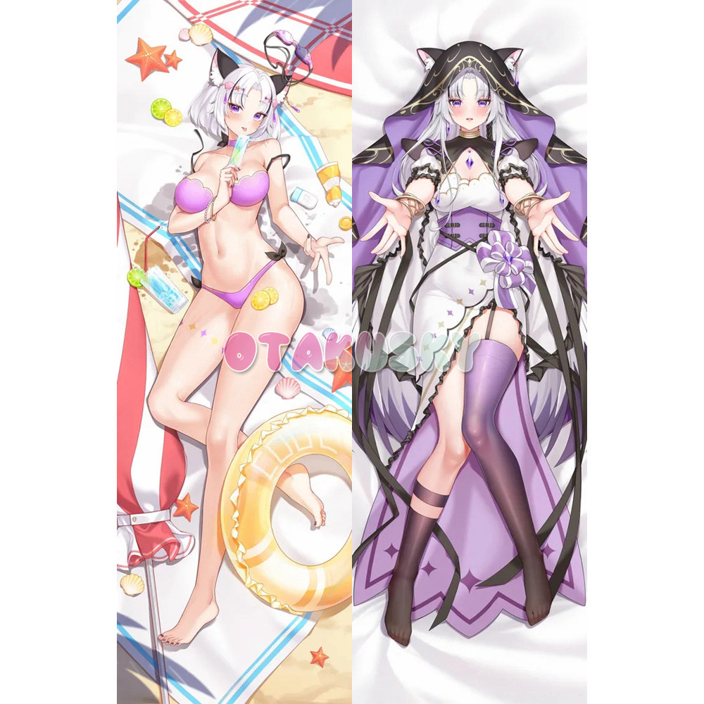 Virtual YouTuber Dakimakura Hourei Tenten Body Pillow Case