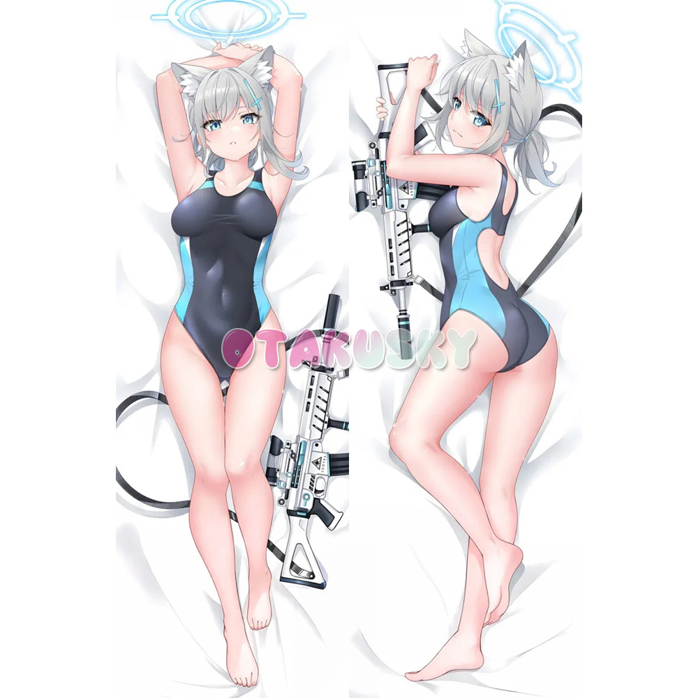 Blue Archive Dakimakura Sunaookami Shiroko Body Pillow Case 17